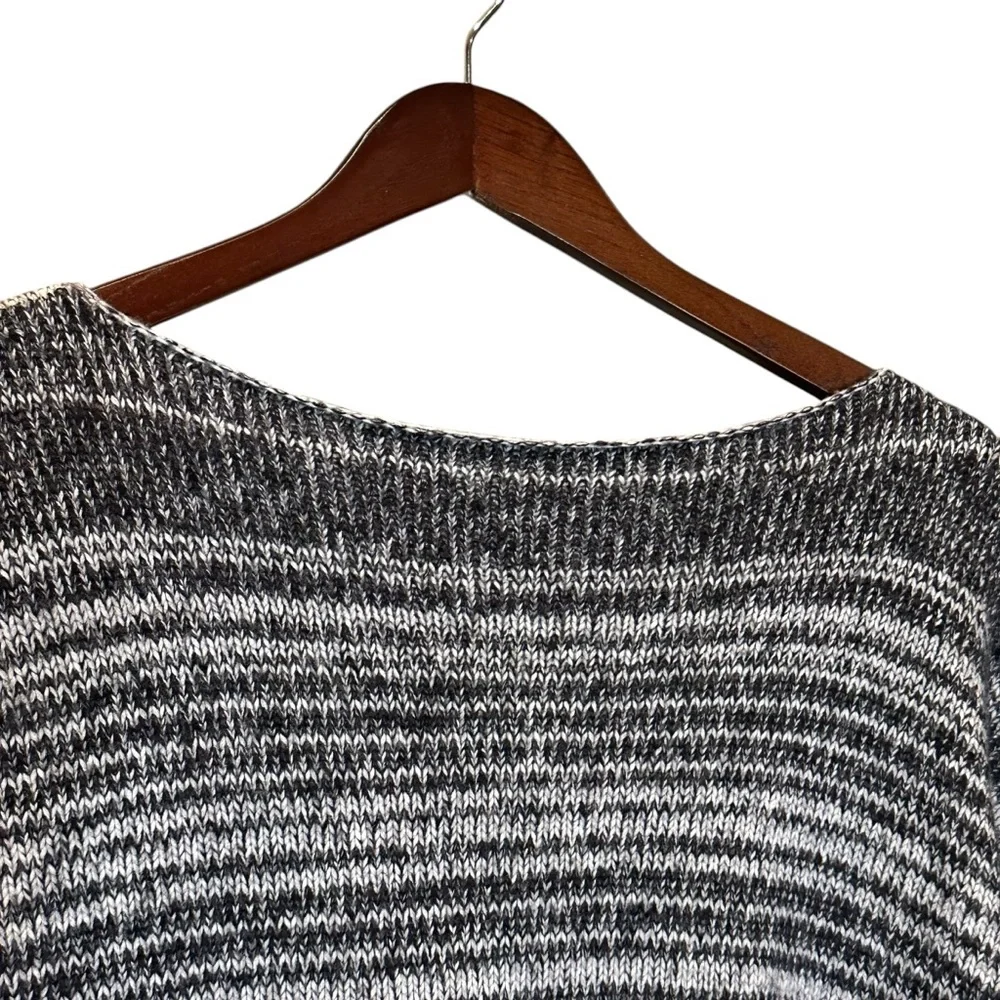 (Sold) Madewell Gray  White Merino Wool Mohair Yak Hair Blend Sweater X Small - Picture 2 of 9
